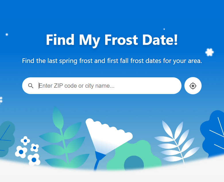 Screenshot of the MyFrost.Date landing page