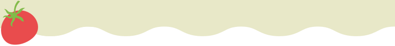 Wave background graphic with a tomato icon